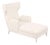 Lui Lounge Chair in Leather and Wood by Christophe Perichon For Sale