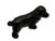 Vintage 1930s Smaller Size Hubley Mfg. Co. Cast Iron Cocker Spaniel Dog Doorstop in Rare All Black Paint For Sale - Image 15 of 18