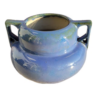 Antique Fulper Pot Vase With Handles For Sale