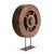 wooden wheel disposed on a foot of iron. This piece is designed in the style of the selected designer and/or manufacturer