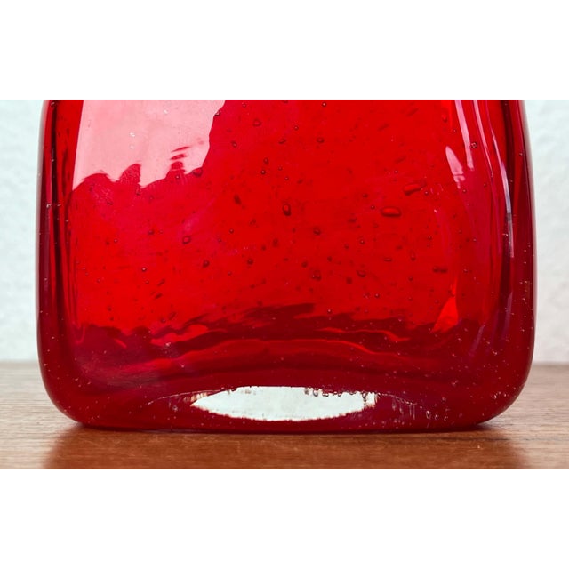 Mid-Century Modern Scandinavian Glass Vase, 1960s For Sale - Image 11 of 16