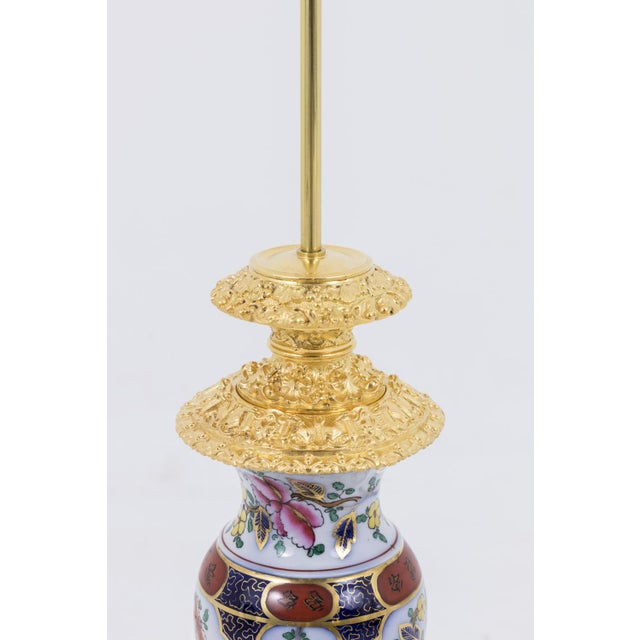Table Lamps in Porcelain and Gilt Bronze, 1880s, Set of 2 For Sale - Image 4 of 11