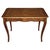 Italian Walnut Inlay Marquetry Saber Legs Sofa or Side Table, 1950s For Sale - Image 9 of 9