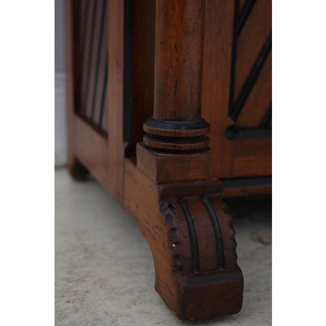 Stunning American Eastlake Victorian Walnut Secretary Desk For Sale - Image 13 of 18