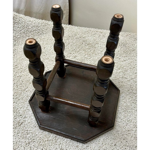 1960s Mid Century Table With Custom Octagon Tile Top For Sale - Image 9 of 12