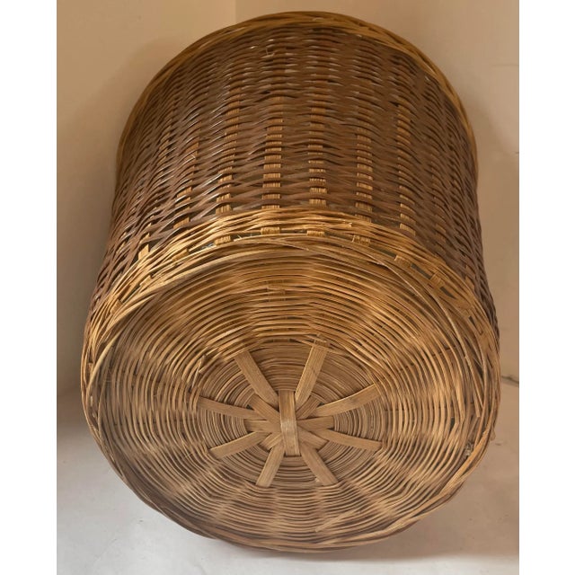 Vintage Wicker Planter Basket For Sale In Dallas - Image 6 of 7