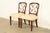 A gorgeous pair of Federal or Hepplewhite style side chairs or dining chairs In the manner of Kindel Furniture USA, Circa...