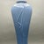 Late 20th Century Vintage 1990’s Haeger 4403 Light Blue Ceramic Vase With Ribbon Motif For Sale - Image 5 of 8