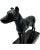 Vintage Doberman Dog Figure Statue Black Metal Desk Animal For Sale - Image 4 of 12