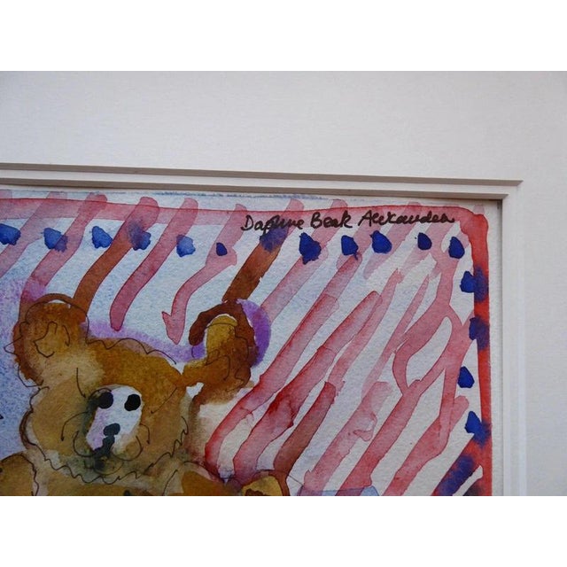 Daphne Beak Alexander, Toy Town, 1993, Watercolor For Sale - Image 3 of 14