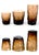 Glass 1960s Seneca Morgantown Brown Driftwood Glasses in 3 Sizes, 15 Pieces For Sale - Image 7 of 10