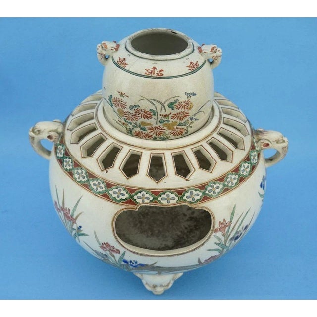 Japanese Ceramic Kōro Incense Burner, 1800s, Set of 2 For Sale - Image 12 of 18