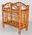 1950s 1950s Chinoiserie Bamboo Hand-Crafted Magazine Rack Newspaper Stand For Sale - Image 5 of 17