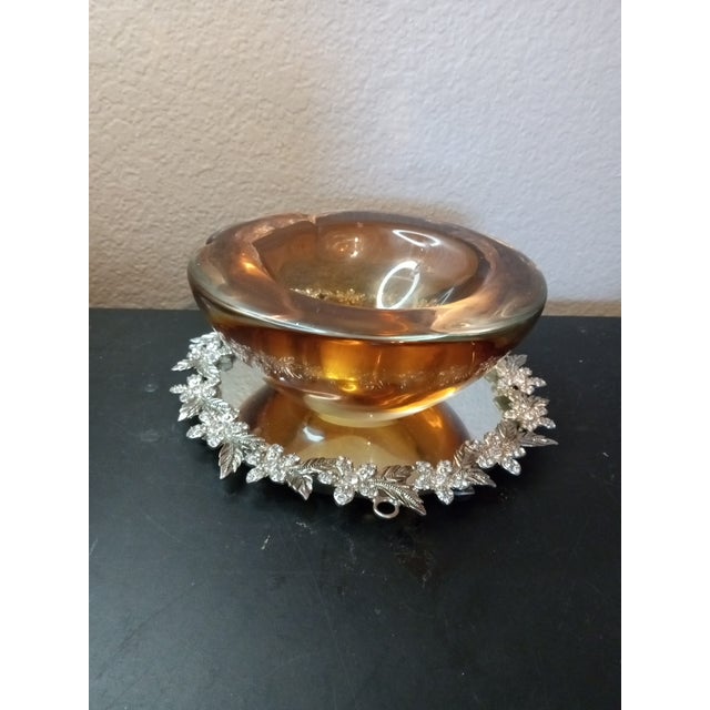 1980s Stunning MCM Signed Coquille Flygsfors Sweden by Paul Kedelv Sommerso Bowl. For Sale - Image 4 of 8