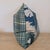 Anna French Willow Tree Pillow in blue and green with Alan Campbell plaid blue and green backs. Invisible zipper and...