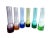Offered is a set of 6 rainbow/gemstone colored "Test Tube" Shot/Liqueur/Cordial/Aperitif glasses. They feature heavy bases...