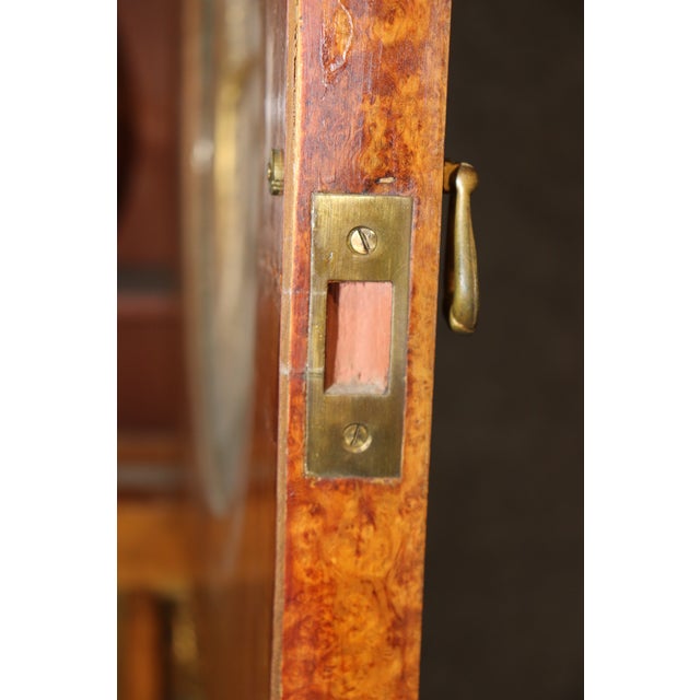 Antique French Empire Style Bronze and Marble Mounted Tall Case Clock For Sale In Philadelphia - Image 6 of 15