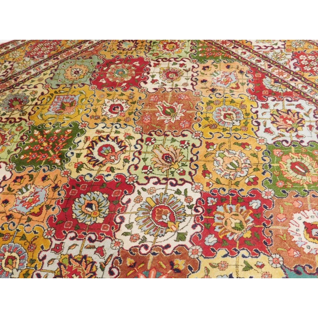 1950s 1950s Hand Knotted Vintage Persian Rug-10′ × 13′ For Sale - Image 5 of 11