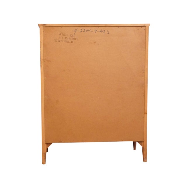 Bassett Furniture Centura Collection Solid Cherry Traditional Neoclassical 38" Chest of Drawers 9-4132 For Sale - Image 12 of 14