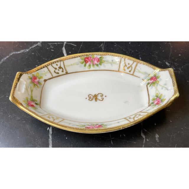 Ceramic Antique Handpainted Nippon Porcelain Salt Cellars, Set of Six For Sale - Image 7 of 17