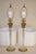 Large Matched Pair Waterford Crystal French Empire Corinthian Column Brass Table Lamps 1960's For Sale - Image 13 of 13