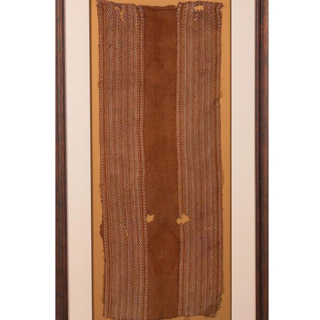 American Large Framed Pre-Columbian Woven Textile Panel Inca Culture Peru For Sale - Image 3 of 7