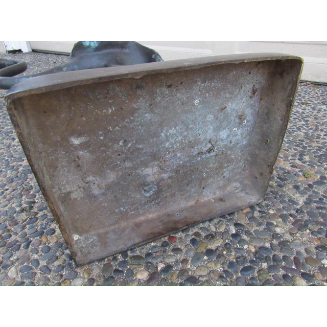 Pair of Bronze Garden Cranes For Sale - Image 11 of 11