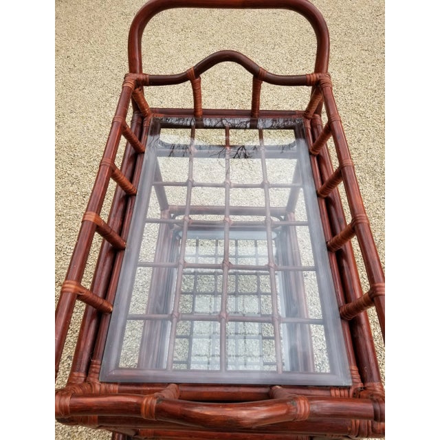 Wood Bar Cart For Sale - Image 7 of 11