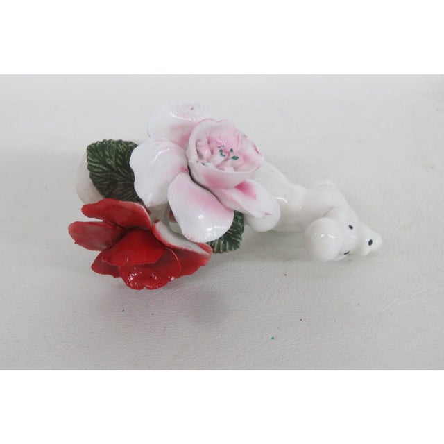 Thorley Bone China Figurine Poodle Pulling Cart of Flowers Made in England 5156b For Sale In Miami - Image 6 of 18