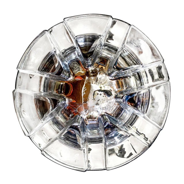 1970s Crystal Palace P-1288 Ceiling or Wall Light in Partially Mirrored Glass from Raak Amsterdam, Netherlands, 1970s For Sale - Image 5 of 14