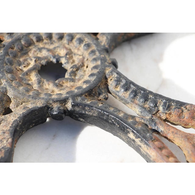 Large 18th Century Cast Iron Cross, Amazing Details, Portuguese Chairish