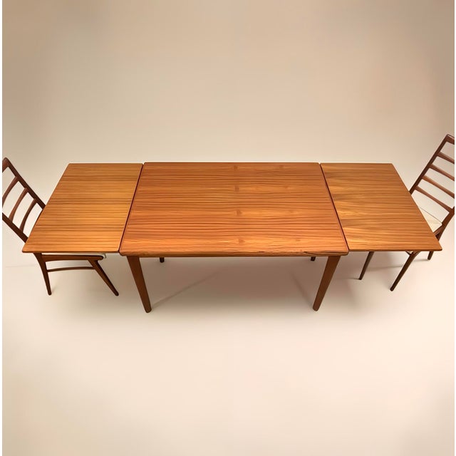 Vintage Danish Extendable Teak Dining Table, 1960s For Sale - Image 6 of 18