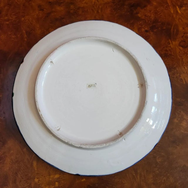 13" Salt Lobster Crustacean Portugese Majolica Trompe l'Oeil of Mid Century For Sale - Image 10 of 10