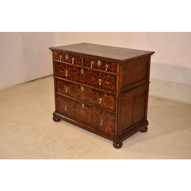 Period 17th Century Mahogany Chest of Drawers From England For Sale - Image 4 of 10