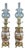 Late 19th Century Satsuma Porcelain and Bronze Oil Lamps, Japan, Set of 2 For Sale