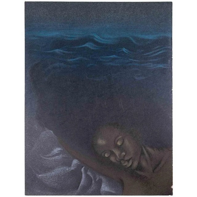 The Female Figure sleeping is an original mixed media drawing, realized by Bernadette Kelly in 1980s. Is not signed. The...