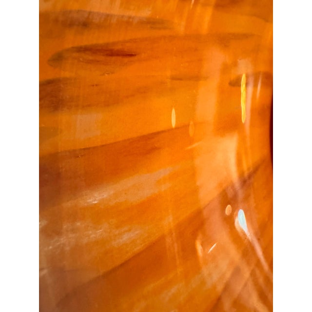 Late 20th Century Italian Tortoiseshell Art Glass Vase For Sale - Image 10 of 12
