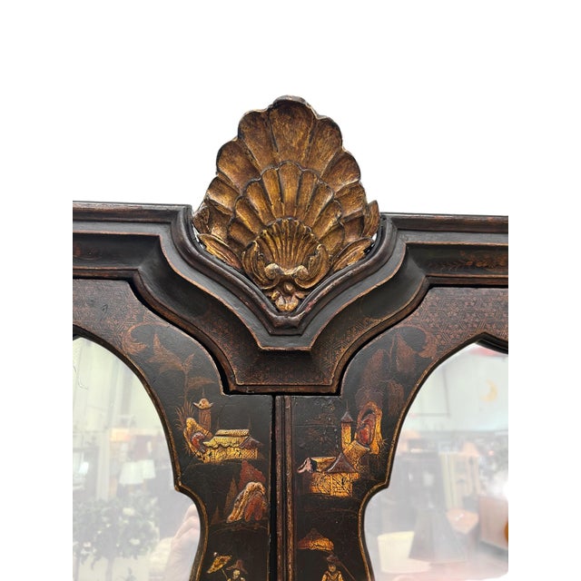 Early 18th Century Queen Anne Japanned Secretary Bookcase For Sale - Image 9 of 14