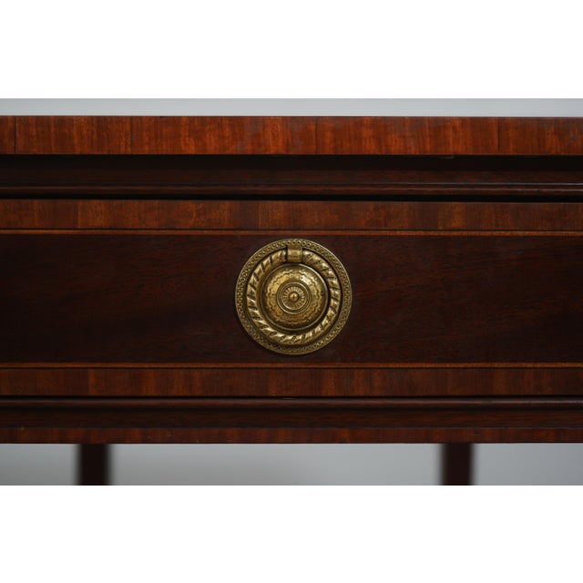 Councill Craftsmen Banded Drop Side Pembroke Table For Sale - Image 13 of 18