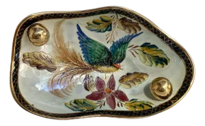 Porcelain Panel or Plate by H. Bequet Quaregnon, Belgium, 1960s