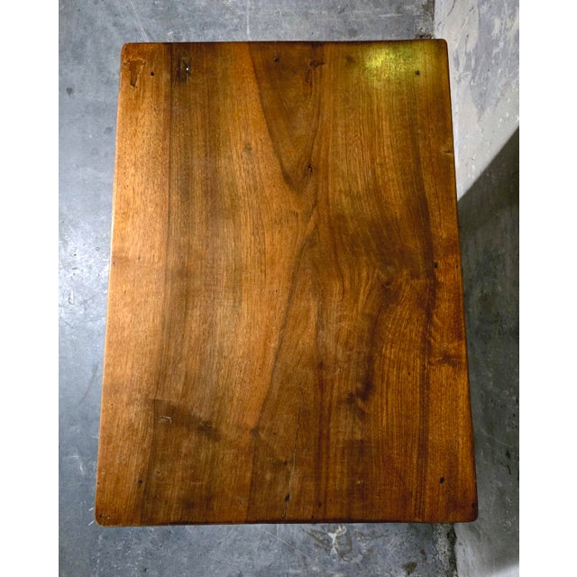 Brown 18th Century Provincial Walnut Writing Table For Sale - Image 8 of 10
