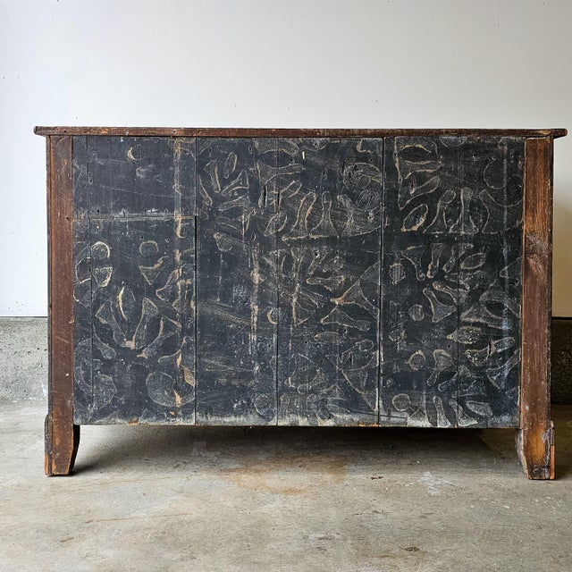 Ebony Antique Ebonized Pine Chest of Drawers - Circa 1830 For Sale - Image 8 of 16