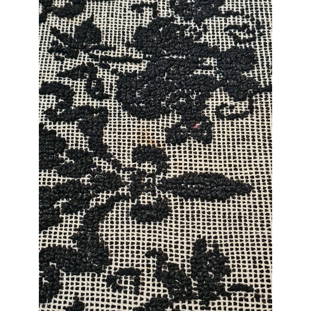 Vintage Italian Hand-Woven Rug, 1950s For Sale - Image 11 of 13