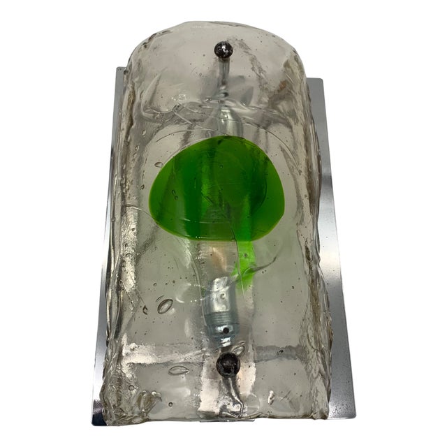 Wall Lamp attributed to A.V. Mazzega, 1970s For Sale