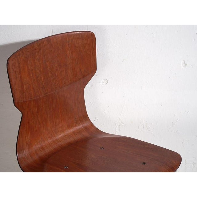 Vintage Yellow Dining Room Chairs, 1950, Set of 4 For Sale - Image 9 of 12