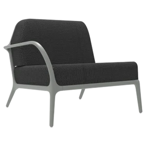 Xaloc Right 90 Silver Modular Sofa by Mowee