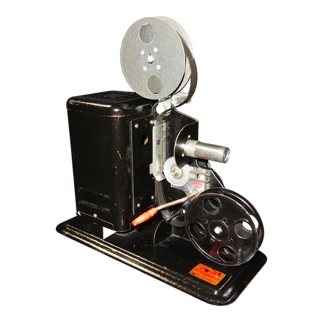1920's American Made 16MM Metal Hand Crank Cinema Projector For Sale