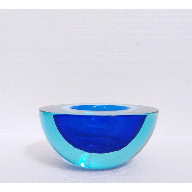 Sommerso Murano Glass Bowl attributed to Antonio Da Ros for Cenedese, Italy, 1960s For Sale - Image 12 of 16