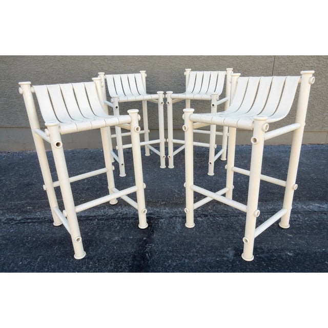 1960s Space Age Bar Stools by Jerry Johnson for Landes Inc. of California - Set of 4 For Sale In Las Vegas - Image 6 of 7