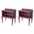 20th Century Pair of French Raspberry Red Wooden Two drawers Nightstands For Sale - Image 10 of 18
